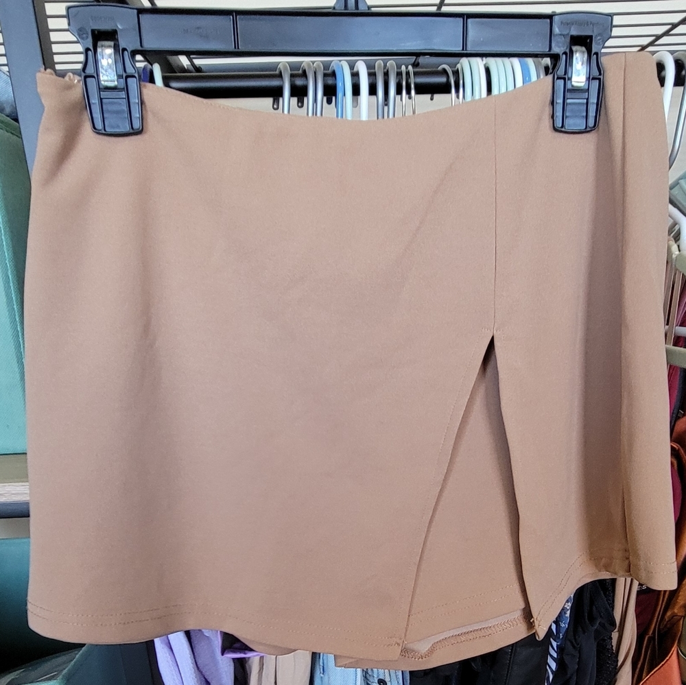 SHEIN SXY Solid Split Front Skort